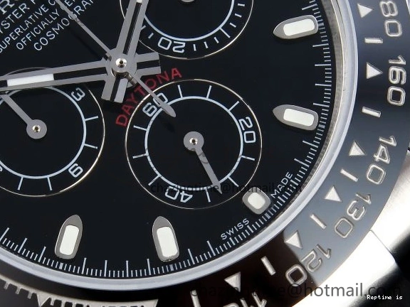 1225 Premium DAYTONA 116519 SS OMF BEST EDITION BLACK DIAL ON OYSTERFLEX STRAP A7750 (SLIM MOVEMENT) 1788